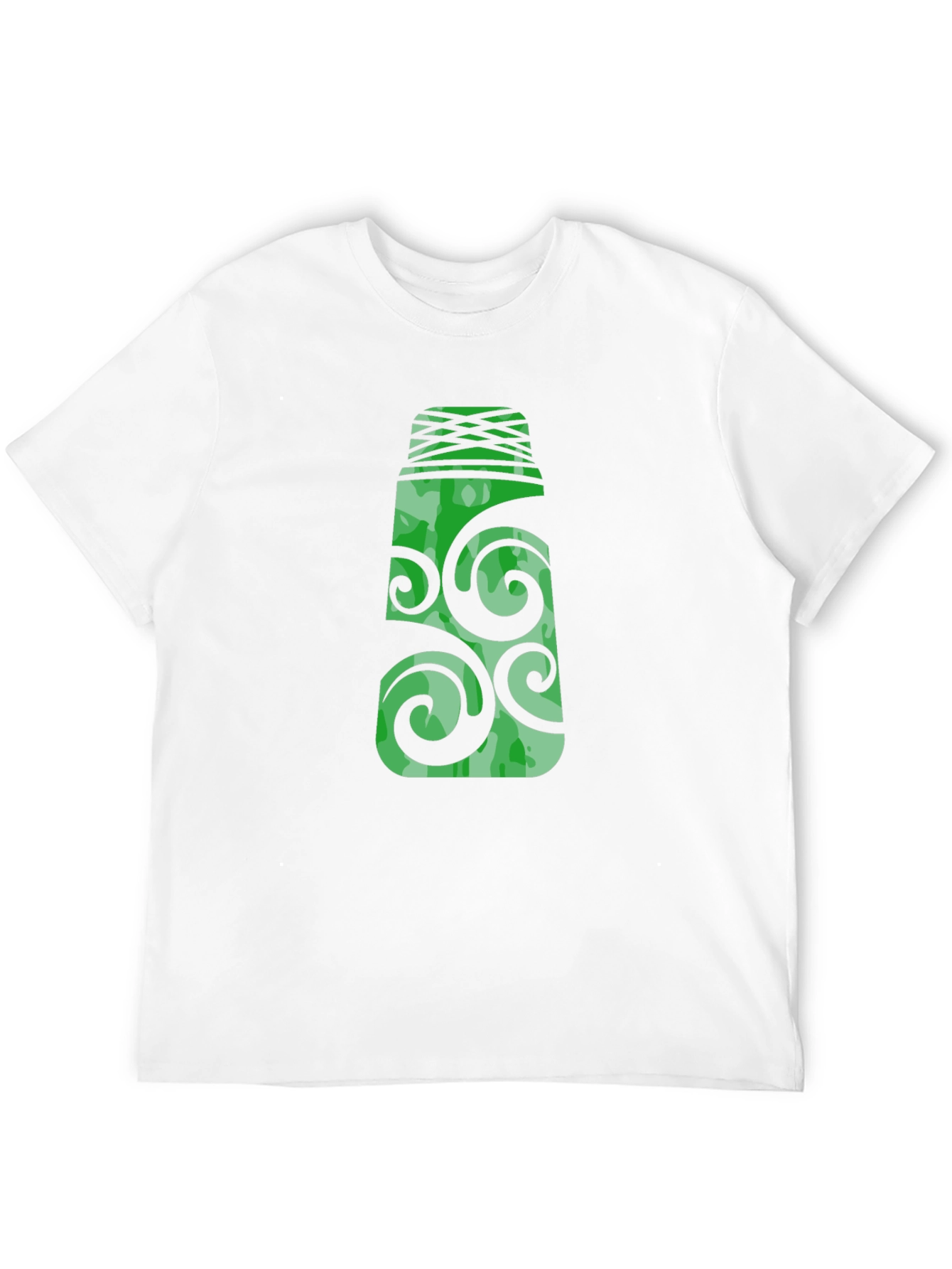 Black Green Totem T-Shirt - Unique Graphic Tee view 12