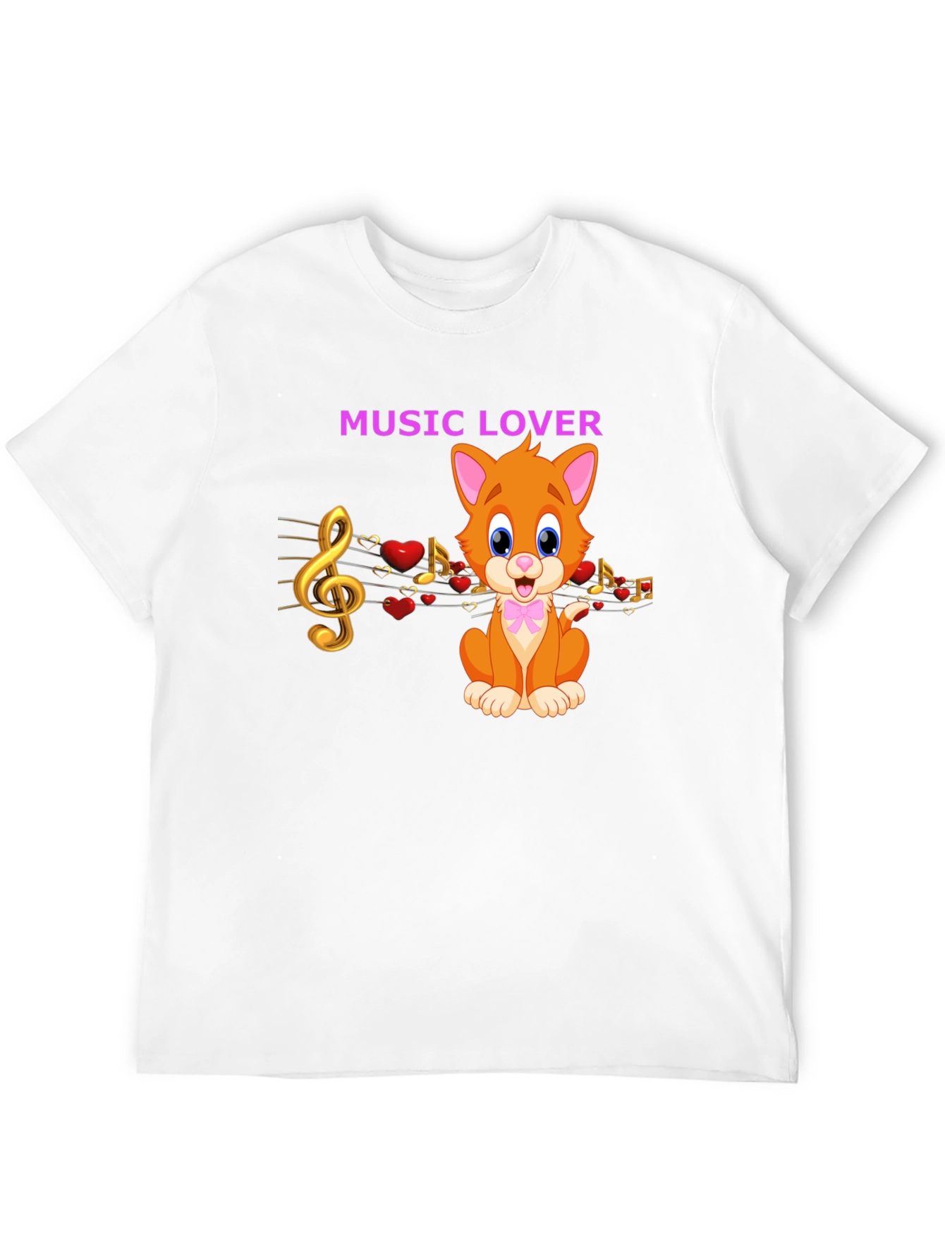 Black Music Lover Cat Graphic Tee view 12