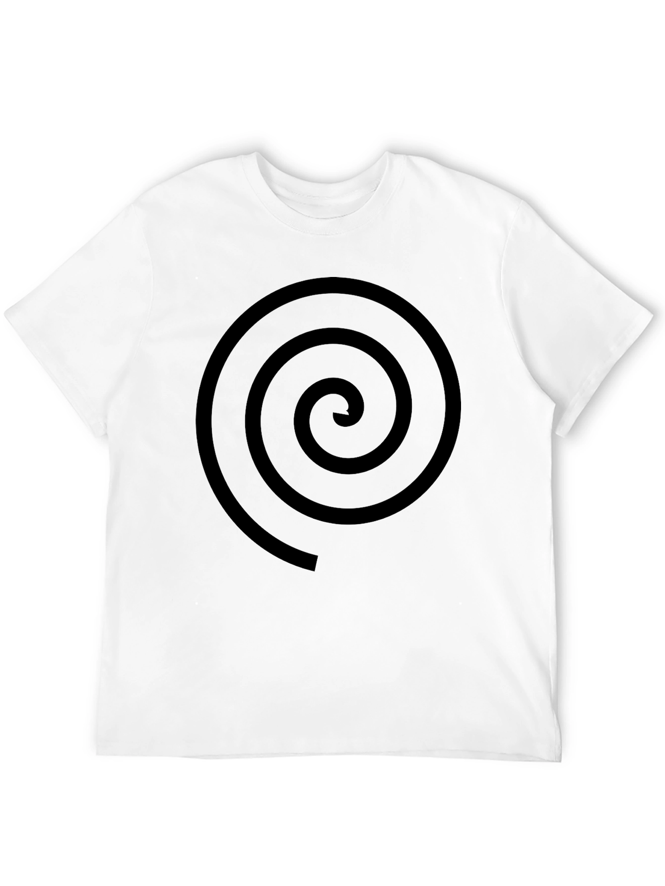Black Black Spiral Graphic Tee - Stylish Casual Comfort view 12