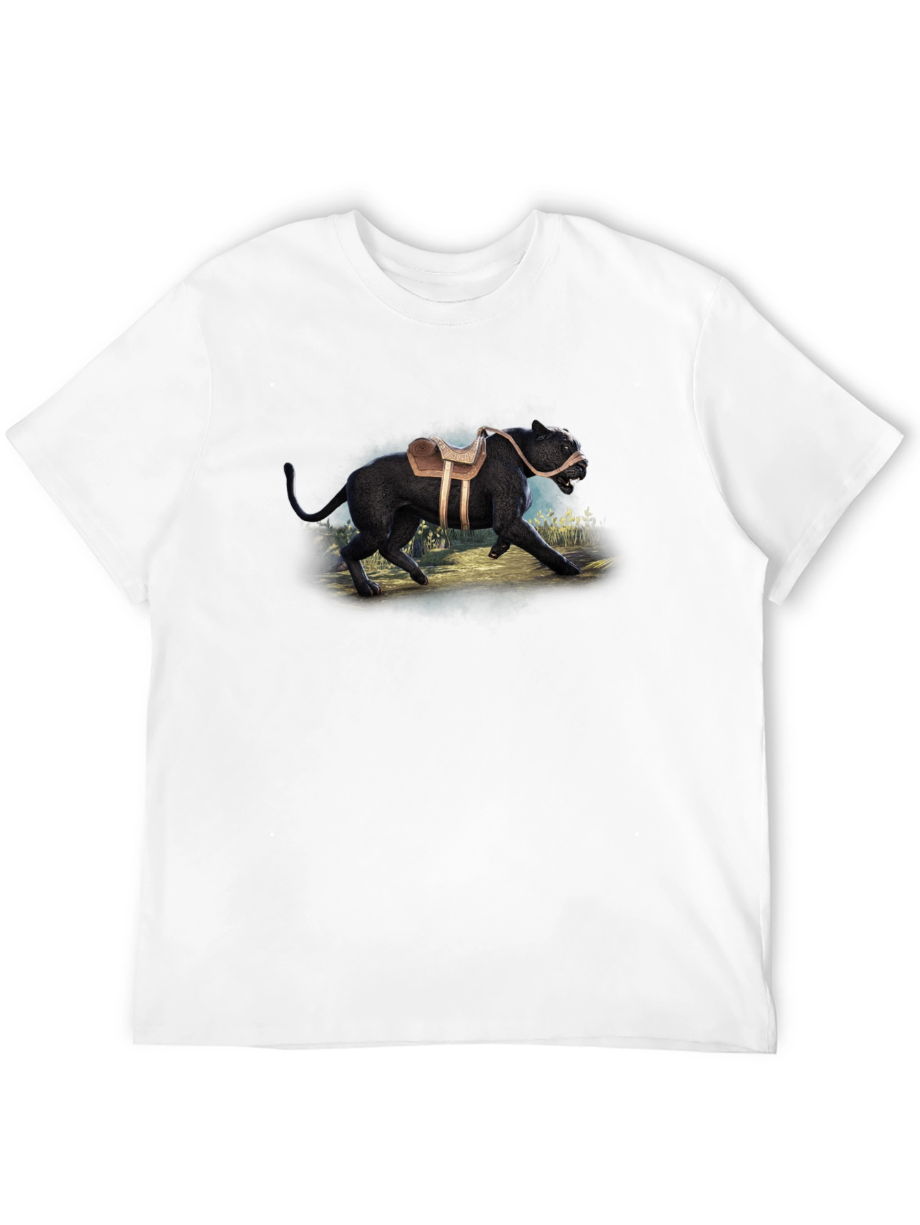 Black Saddled Panther Graphic T-Shirt view 12