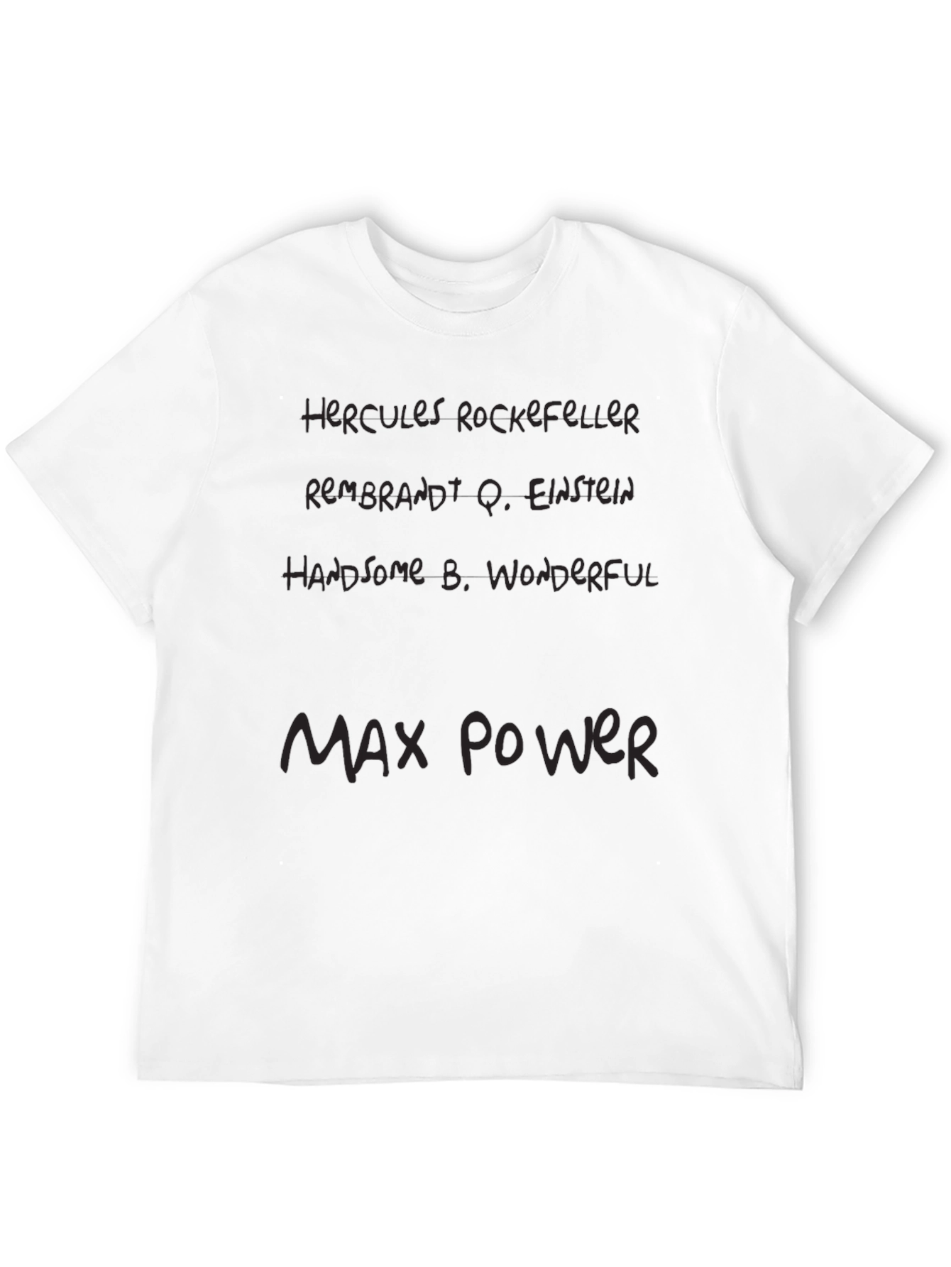 Black Max Power T-Shirt - Novelty Slogan Tee view 12
