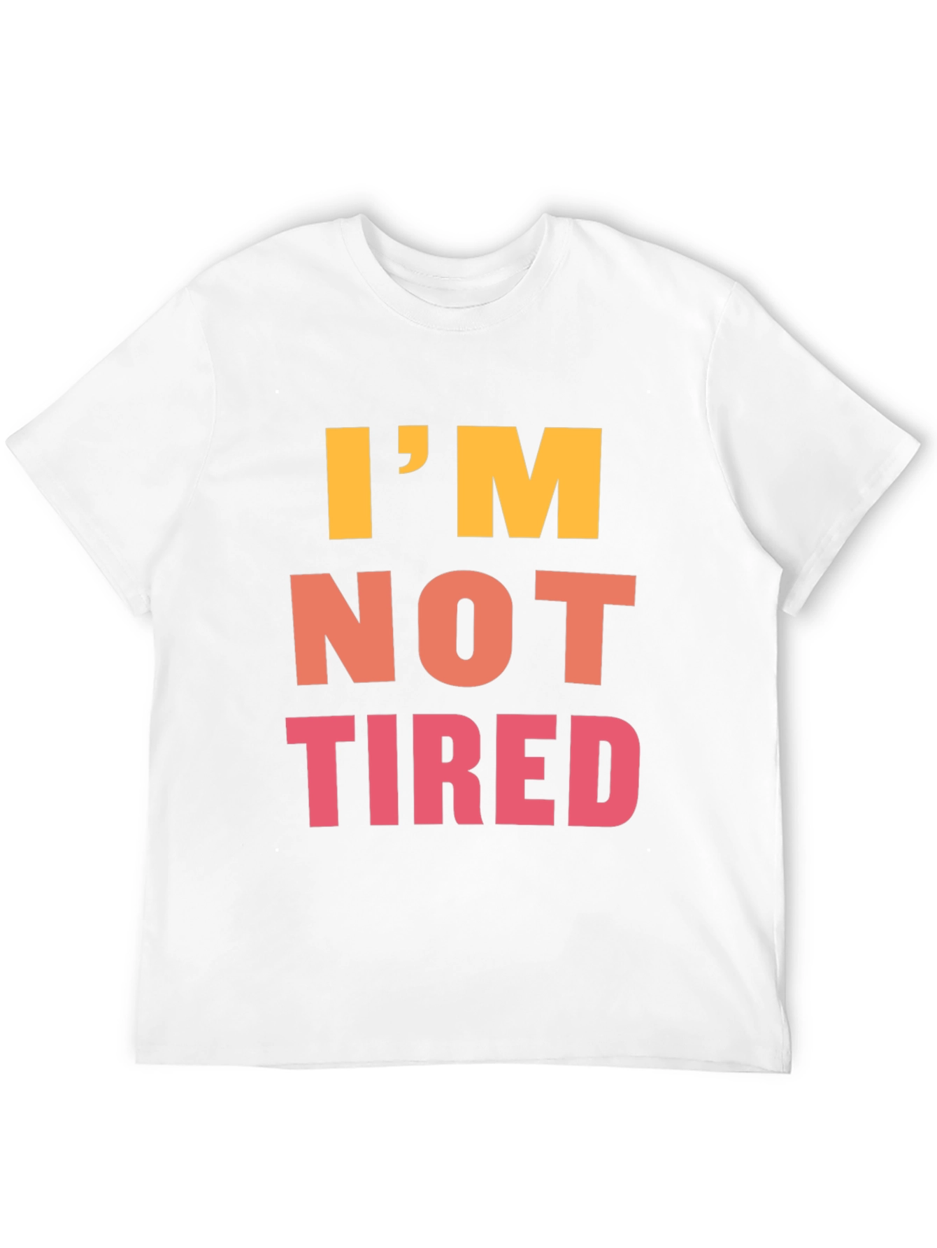 Black I'm Not Tired Graphic Tee - Black Casual T-Shirt view 12