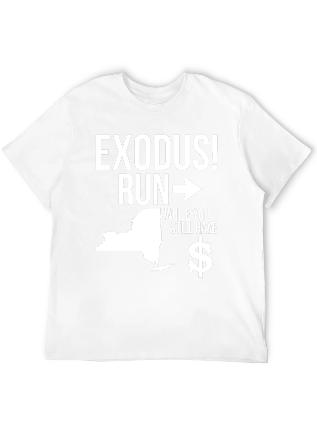 Black Exodus! Run - New York State Graphic T-Shirt view 12