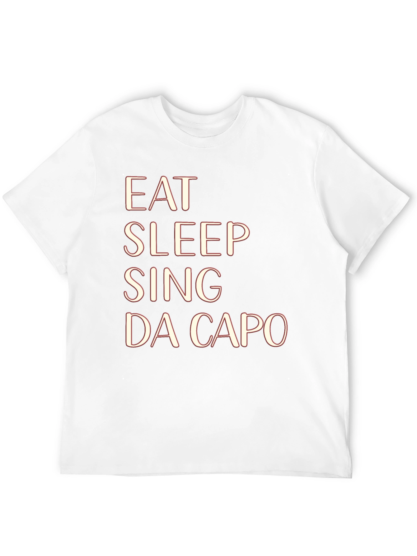 Black Eat Sleep Sing Da Capo Black T-Shirt view 12
