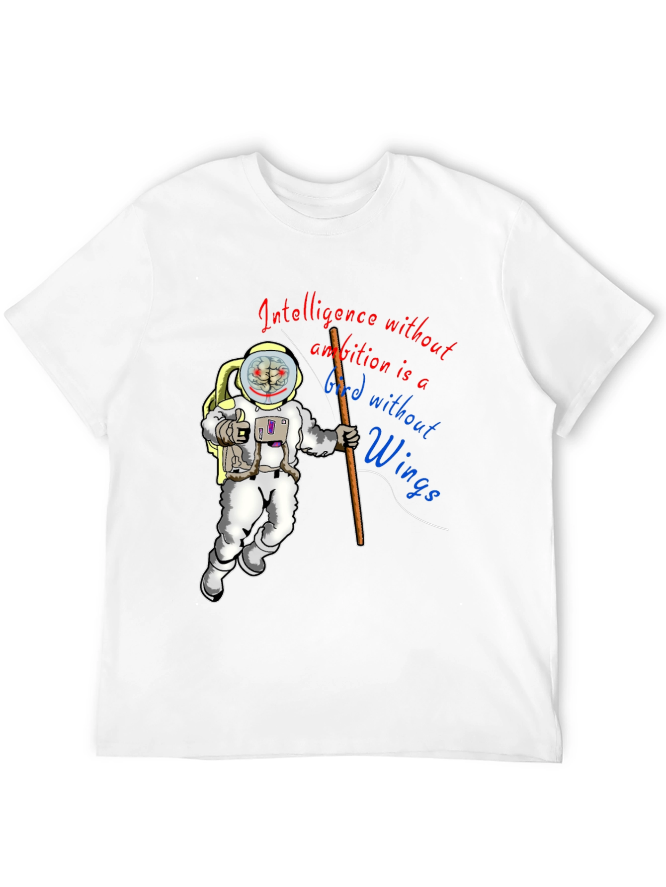 Black Intelligence Without Ambition Graphic Tee view 12