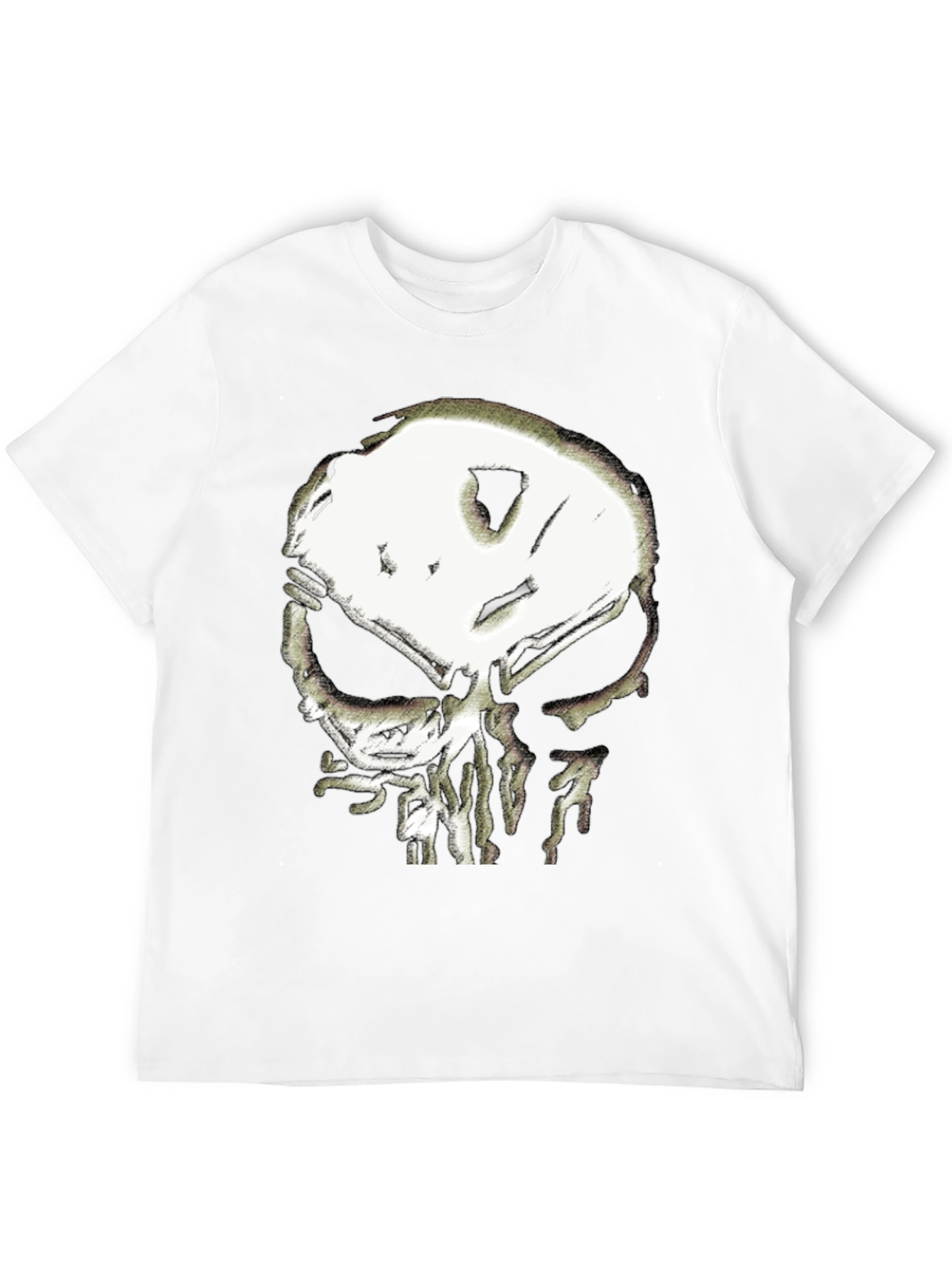Black Skull Graphic Black T-Shirt view 12