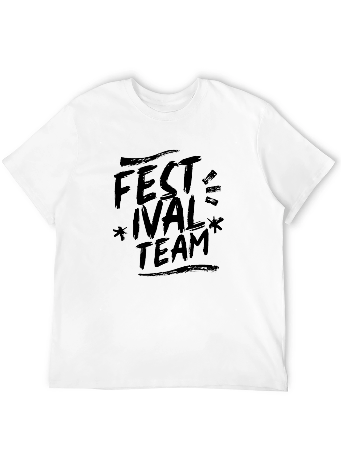 Black Festival Team Graphic Tee - Soft Cotton Blend view 12