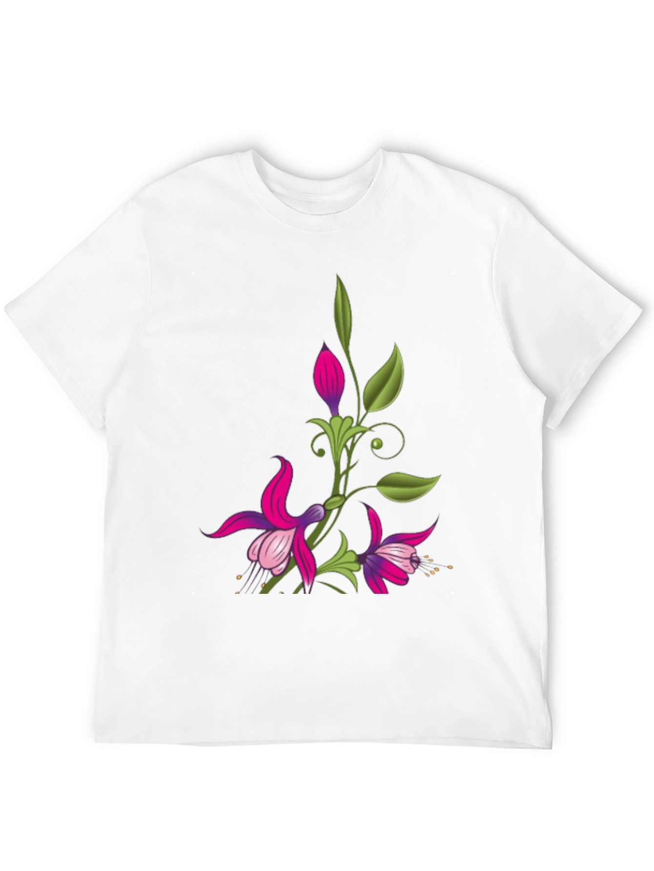 Black Floral Graphic Black T-Shirt view 12