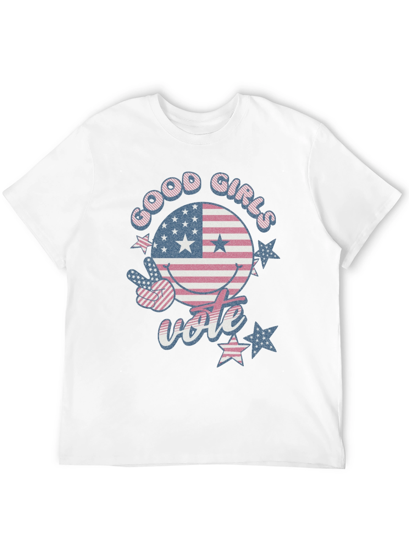 Good Girls Vote American Flag T-Shirt - 12