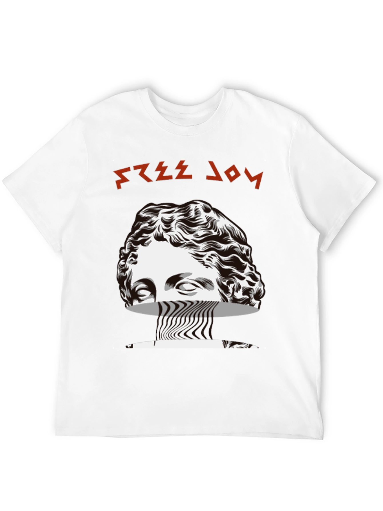 Black Free Joy Graphic Tee - Black Cotton Blend T-Shirt view 12