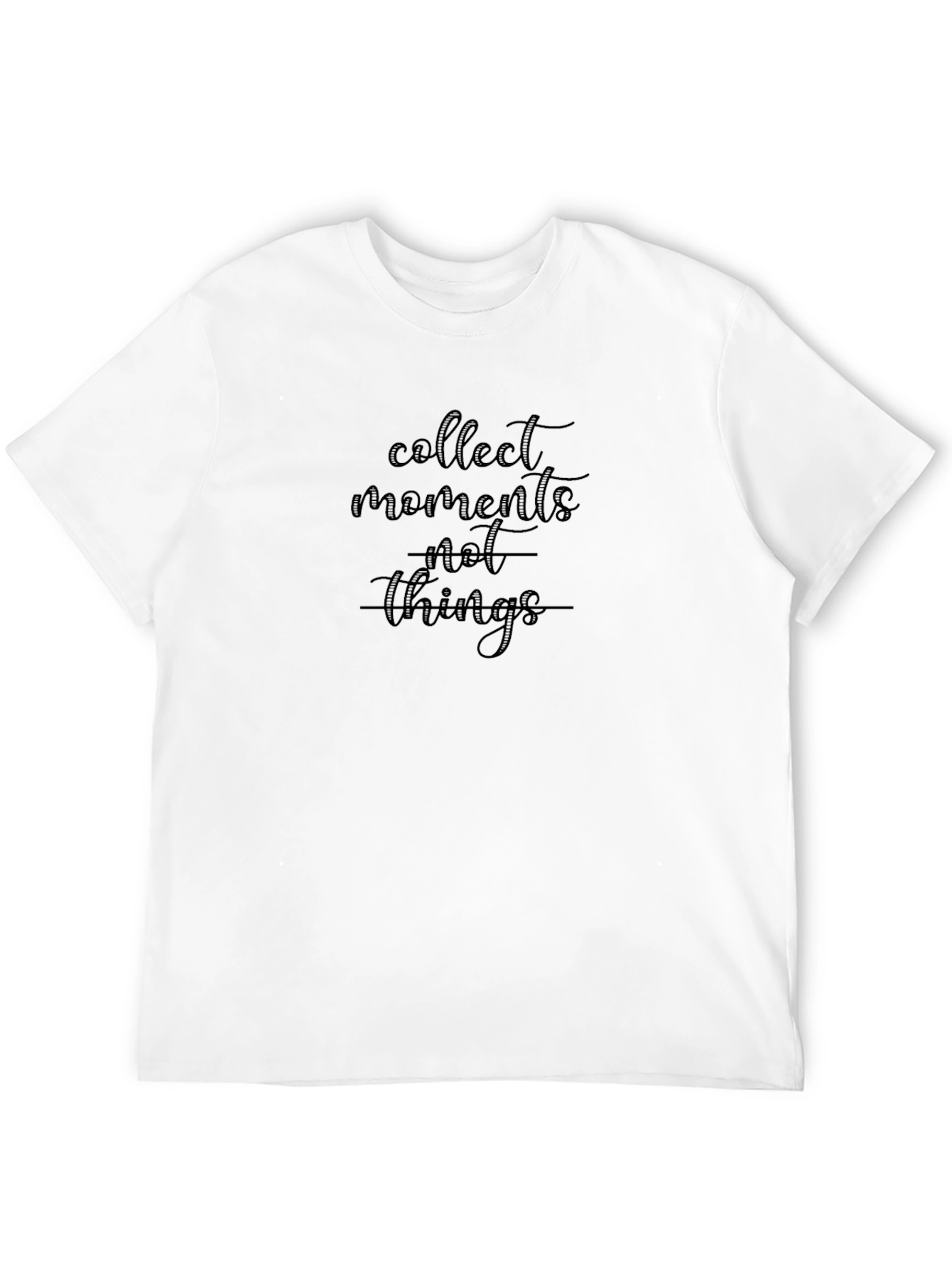 Black Collect Moments Not Things Graphic T-Shirt view 12