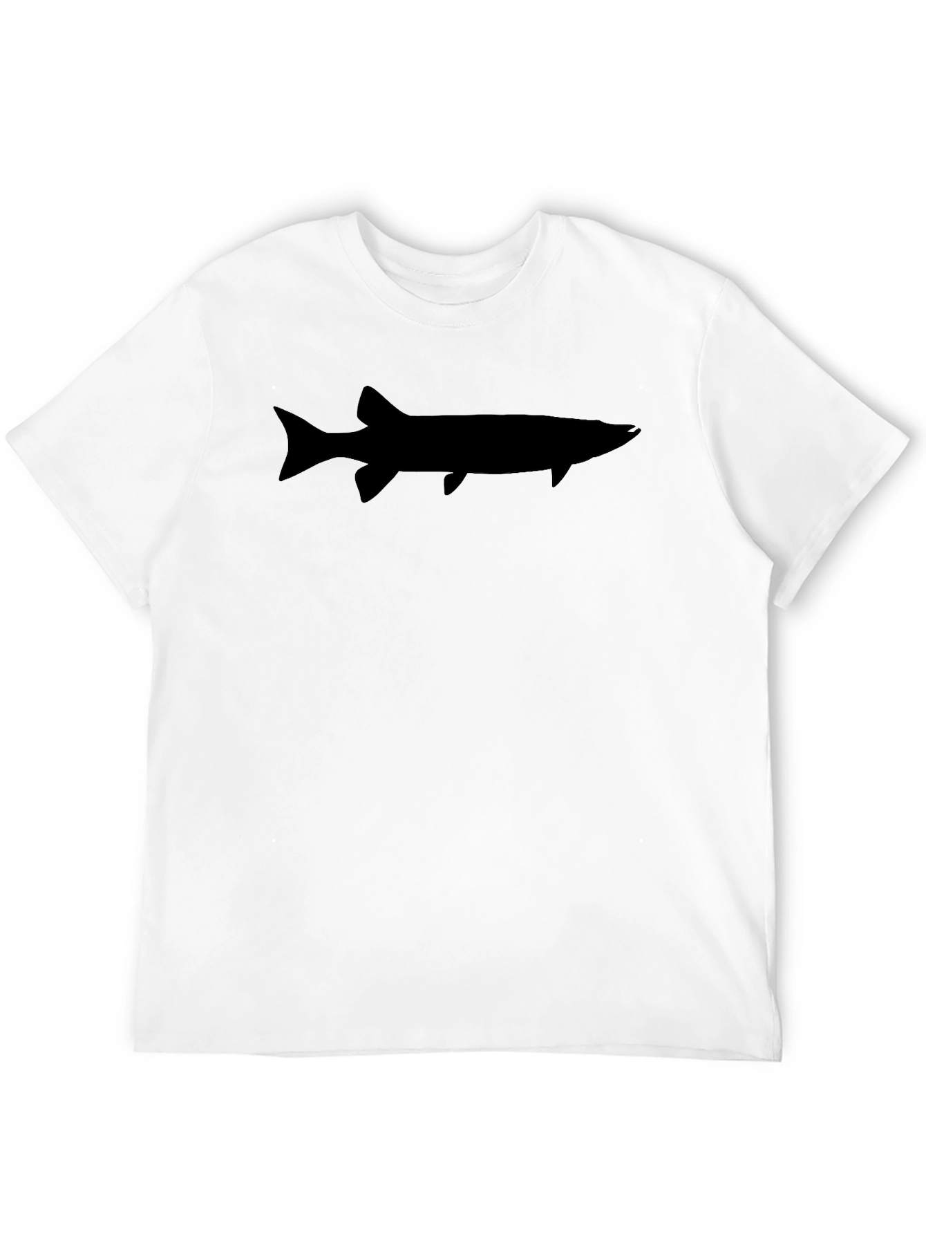 Black Muskie Silhouette Black T-Shirt view 12