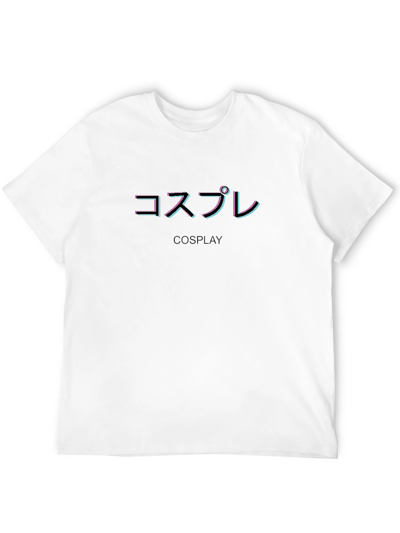Black Cosplay T-Shirt - Japanese Text Graphic Tee view 12