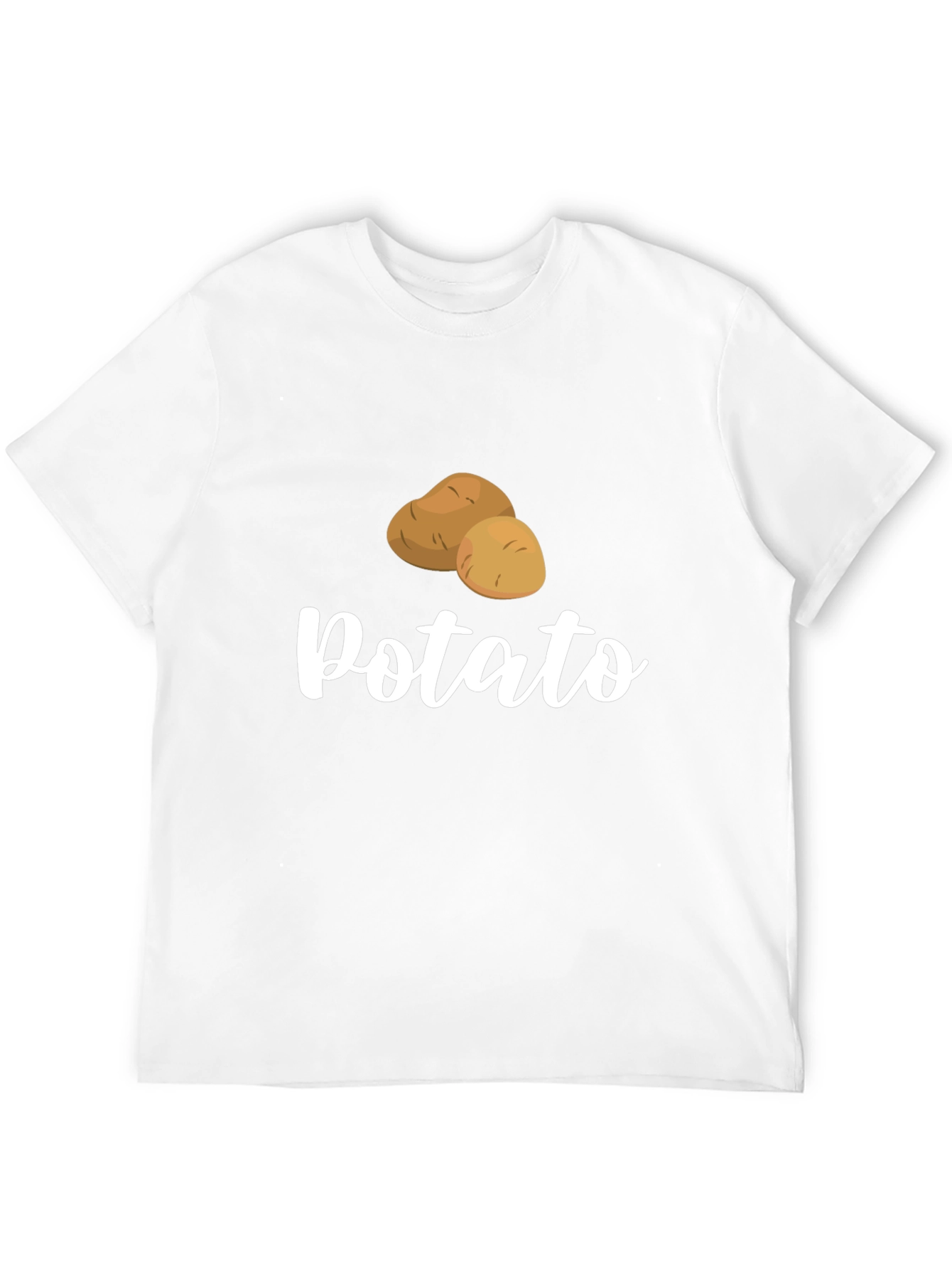 Black Funny Potato Graphic Black T-Shirt view 12