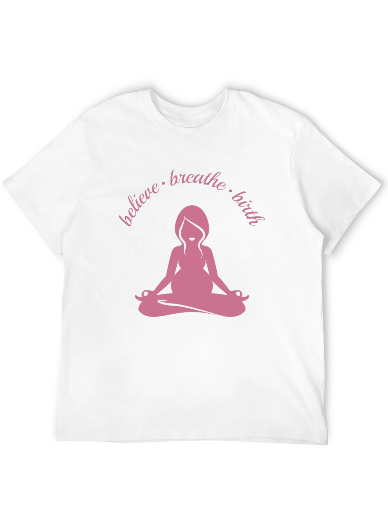 Black Believe Breathe Birth Yoga Tee view 12