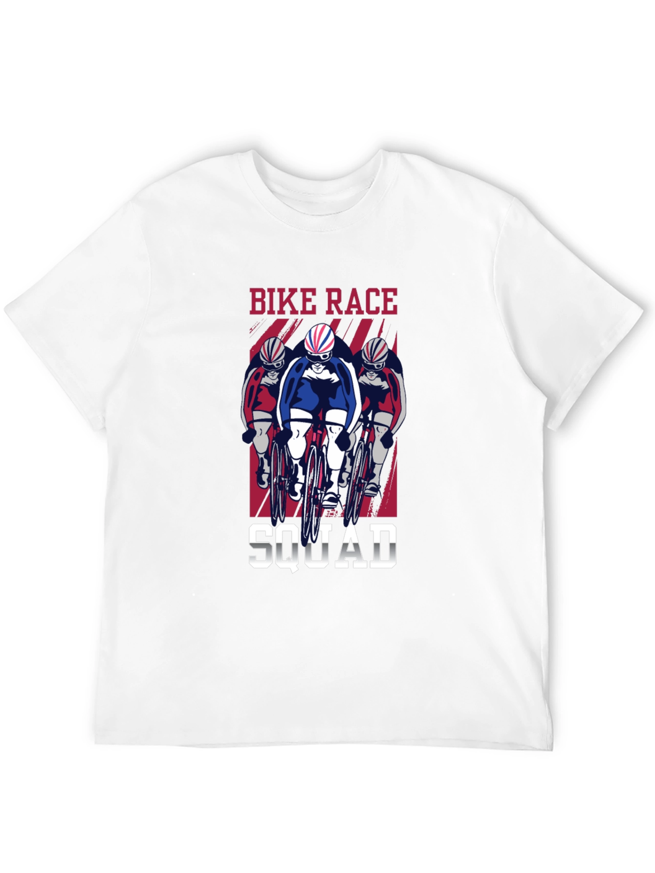 Black Bike Race Squad T-Shirt - Cycling Enthusiast Tee view 12