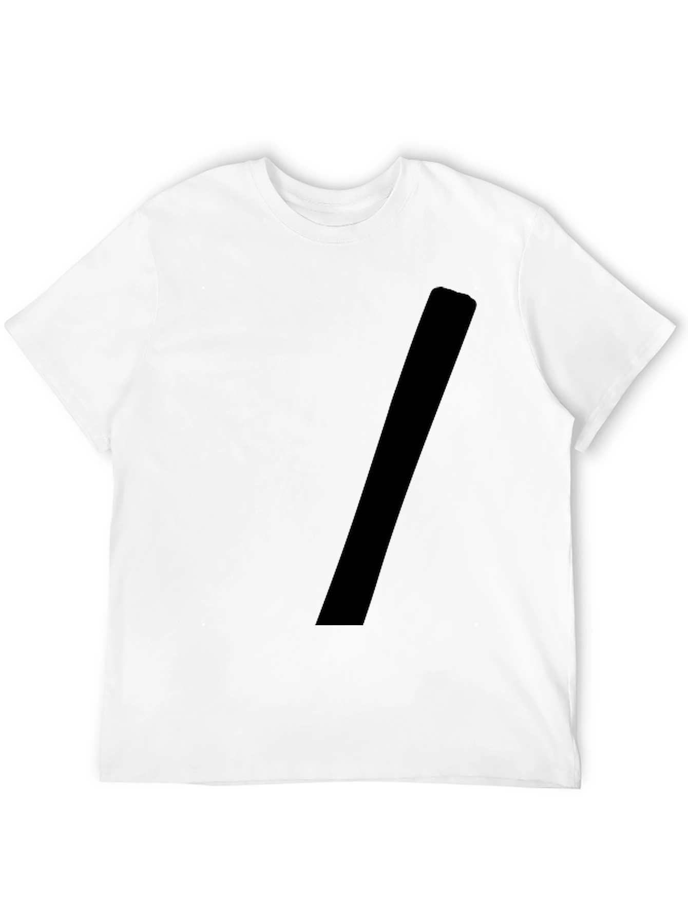 Black Bold Minimalist Black T-Shirt view 12