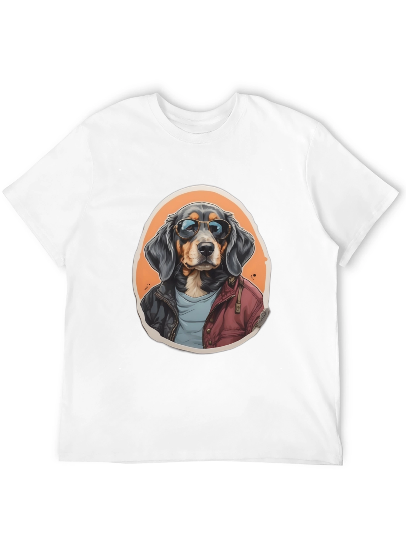 Black Cool Dog Graphic Tee - Black view 12