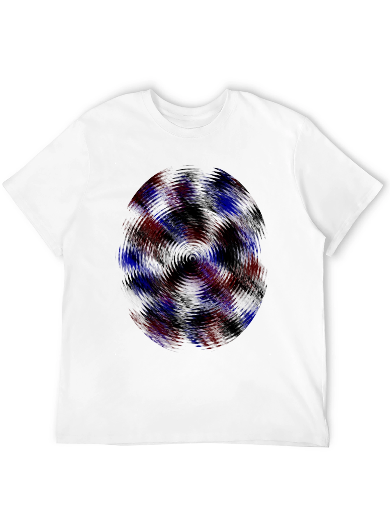 Black Vortex Graphic Tee - Men's Black Casual Shirt view 12