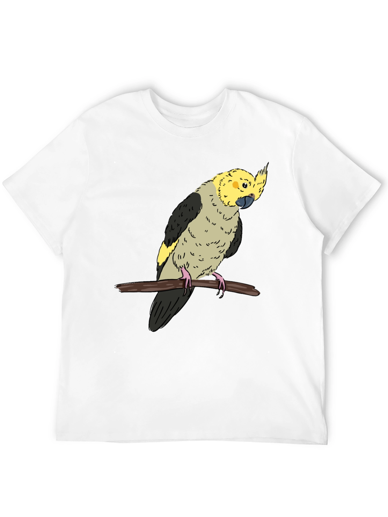 Black Cockatiel Graphic Tee - Bird Lover T-Shirt view 12