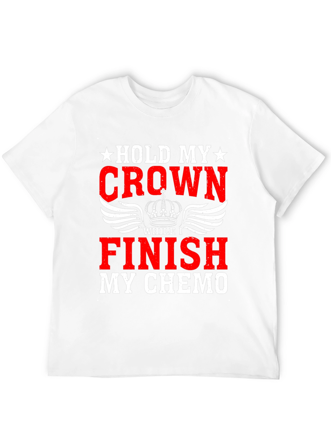 Black Hold My Crown Finish Chemo Graphic T-Shirt view 12