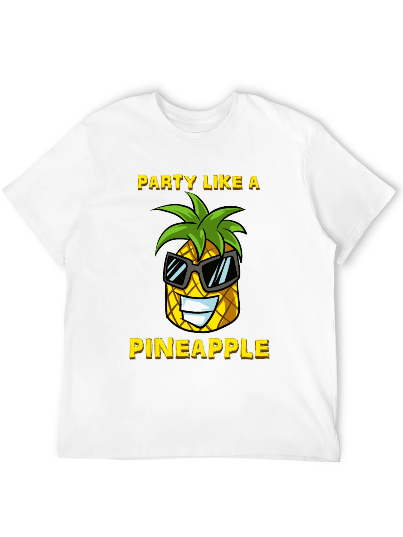 Black Party Like a Pineapple Graphic T-Shirt view 12