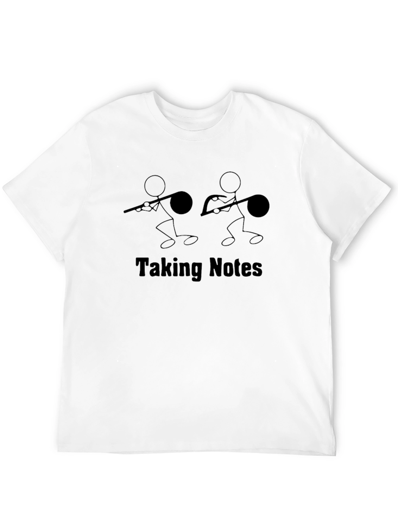 Black Taking Notes Graphic Tee view 12