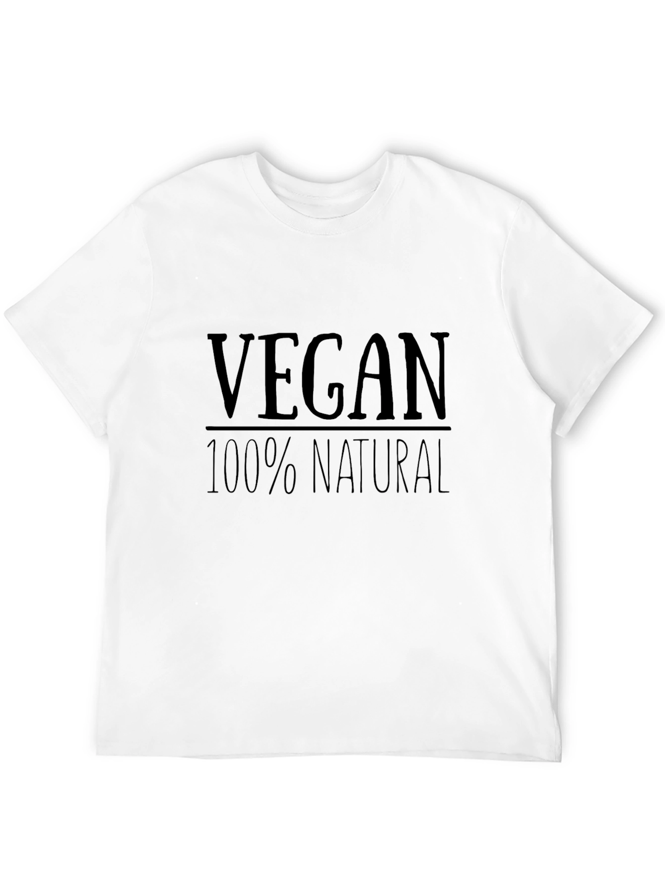 Black Vegan 100% Natural Black T-Shirt view 12