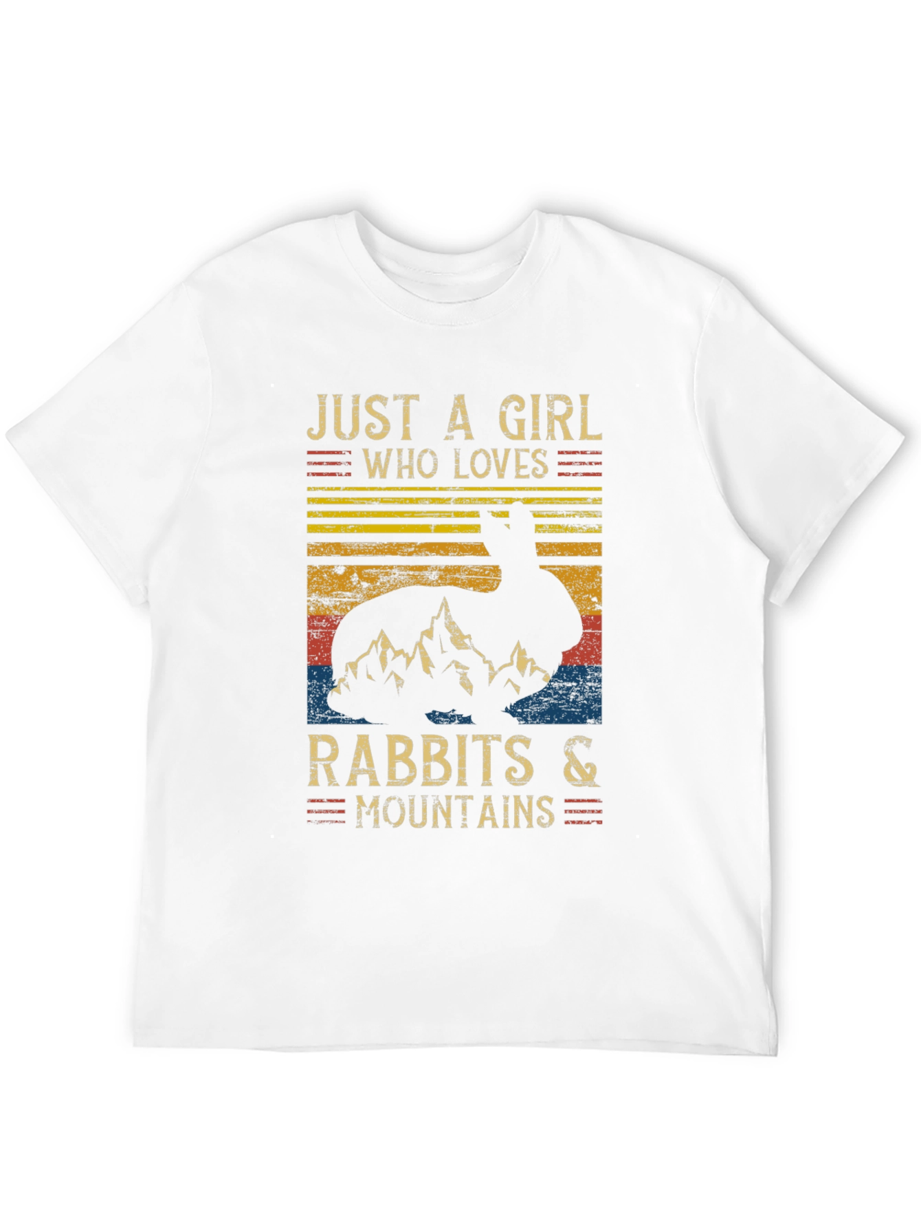 Black Rabbit and Mountains T-Shirt - Nature Lover Tee view 12