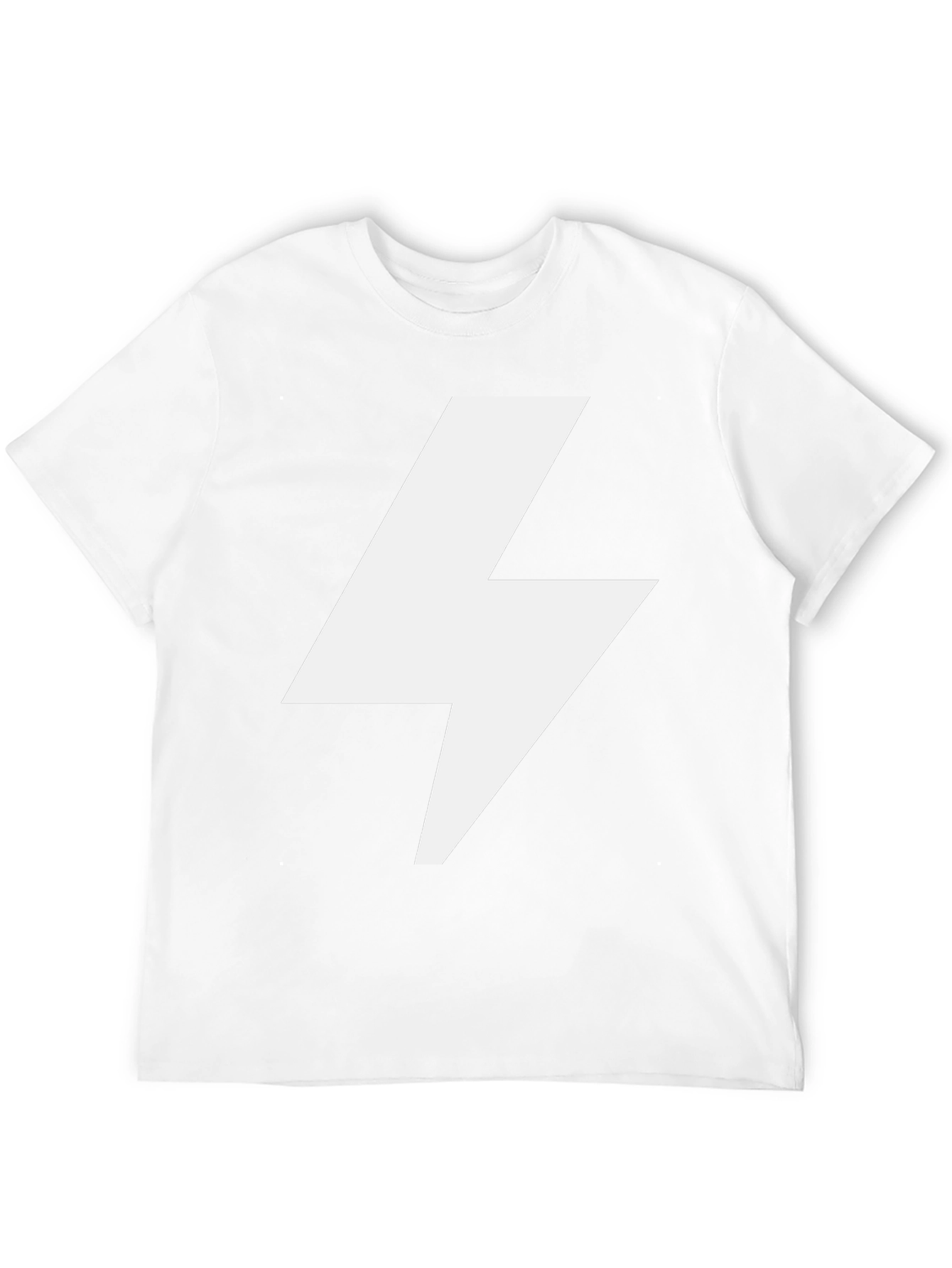 Black Lightning Bolt Graphic Tee - Bold Statement Shirt view 12