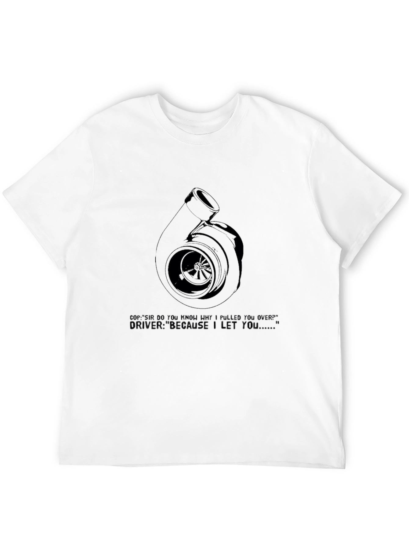 Black Turbo T-Shirt - Funny Car Enthusiast Tee view 12