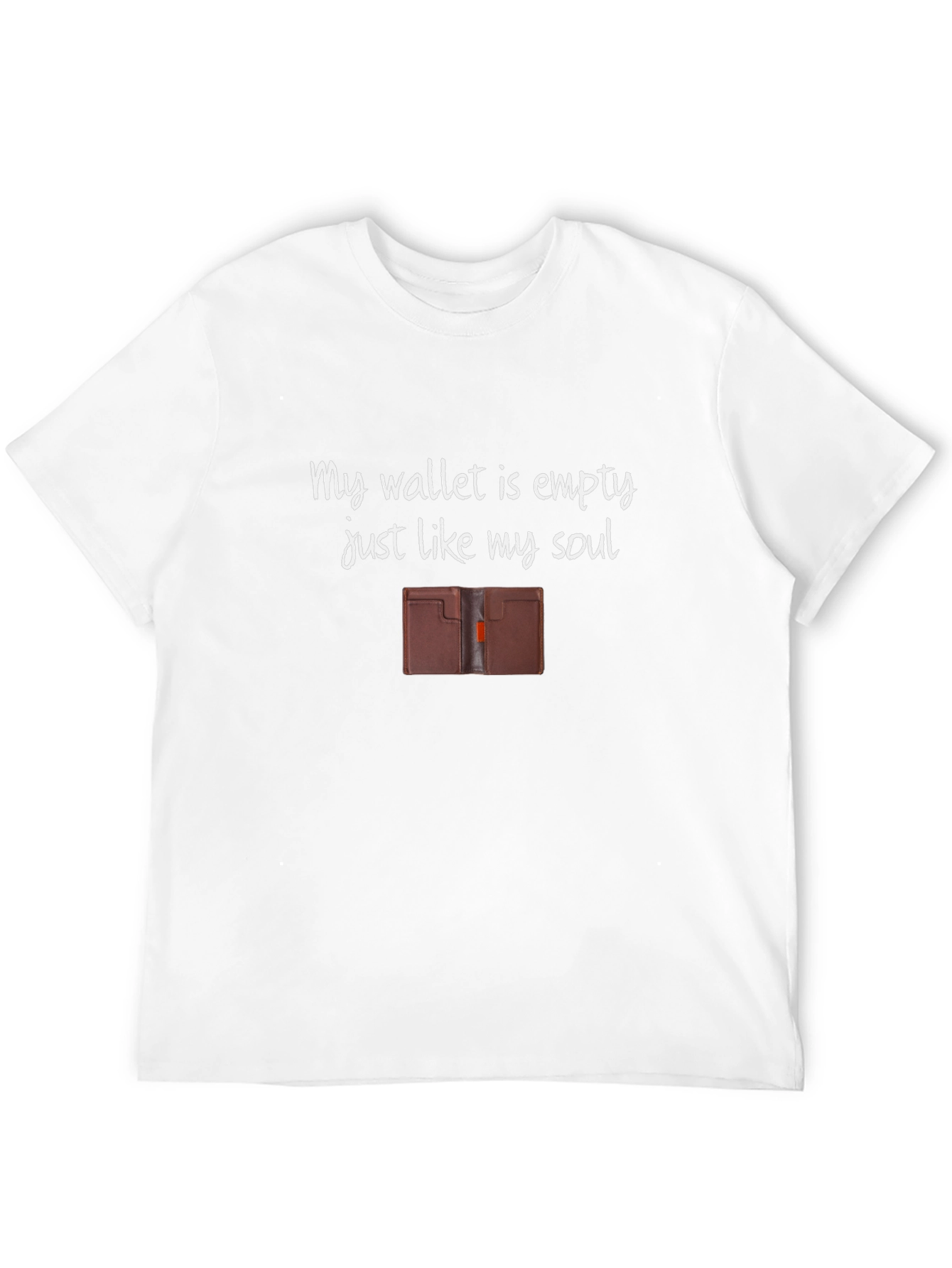 Black Empty Wallet Empty Soul Graphic Tee view 12
