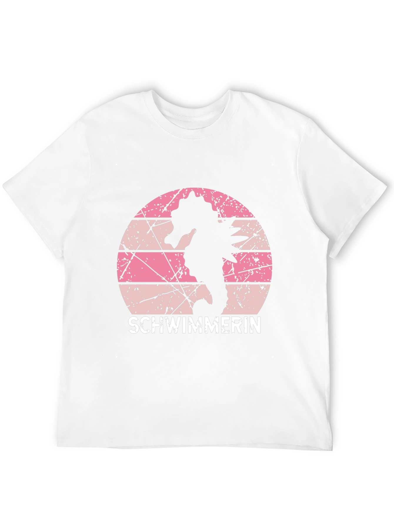 Black Vintage Seahorse Swimmer T-Shirt view 12