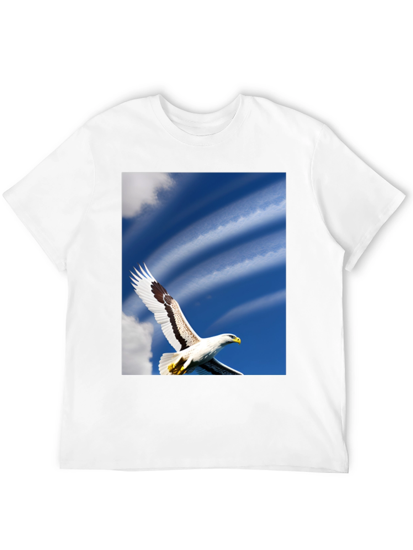 Black Eagle Sky Graphic Tee - Soaring Freedom view 12