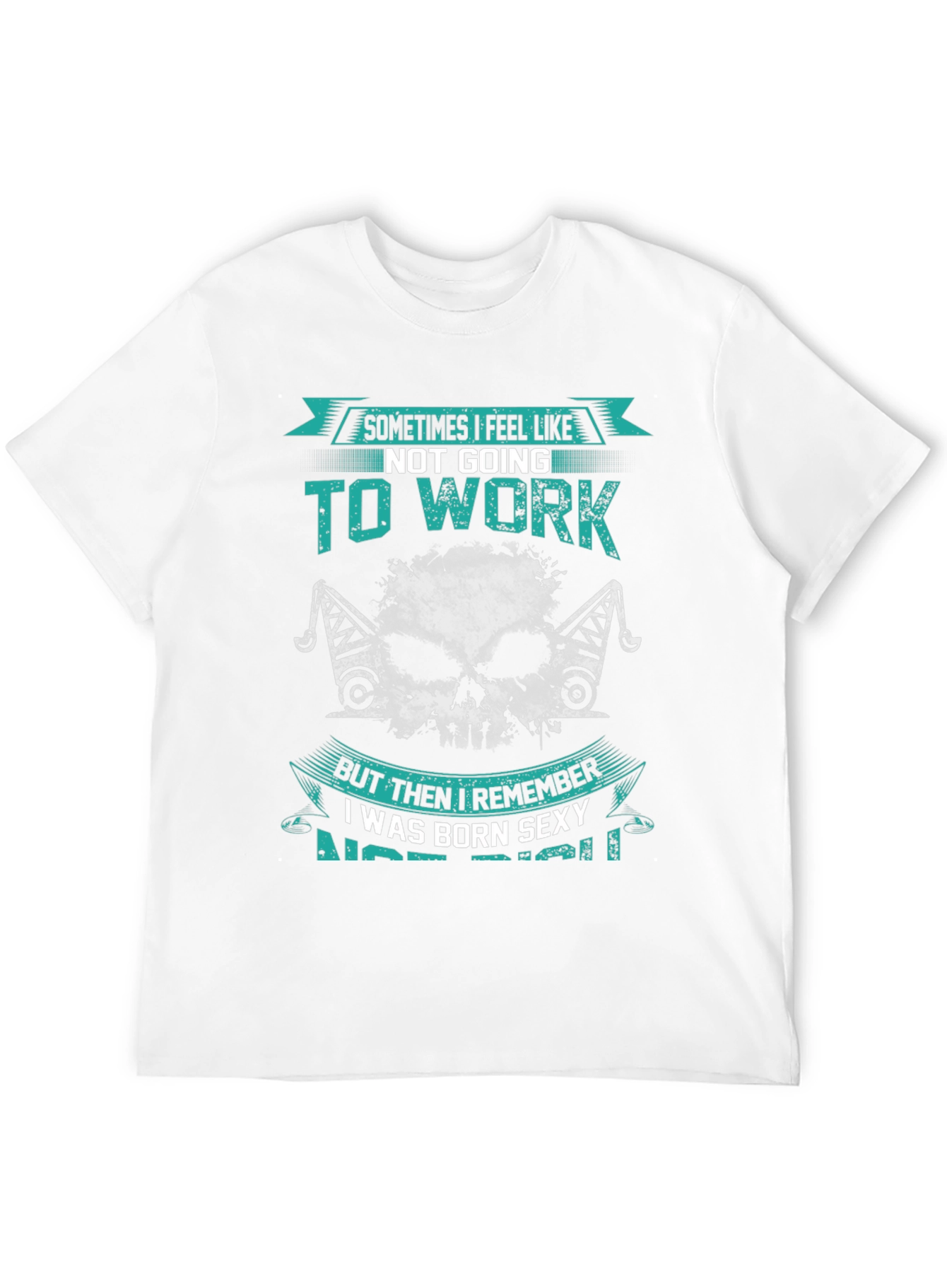 Black Funny Graphic T-Shirt: Born Sexy, Not Rich view 12