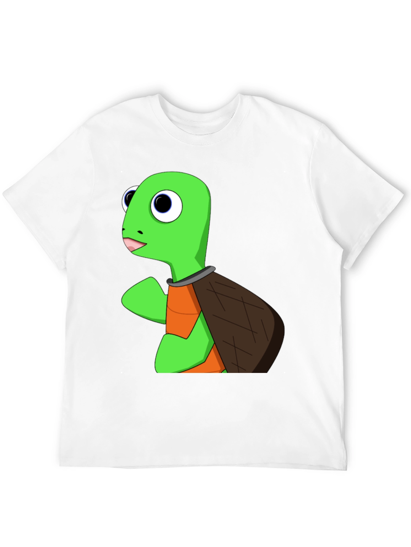 Black Cartoon Turtle Graphic Tee - Black view 12
