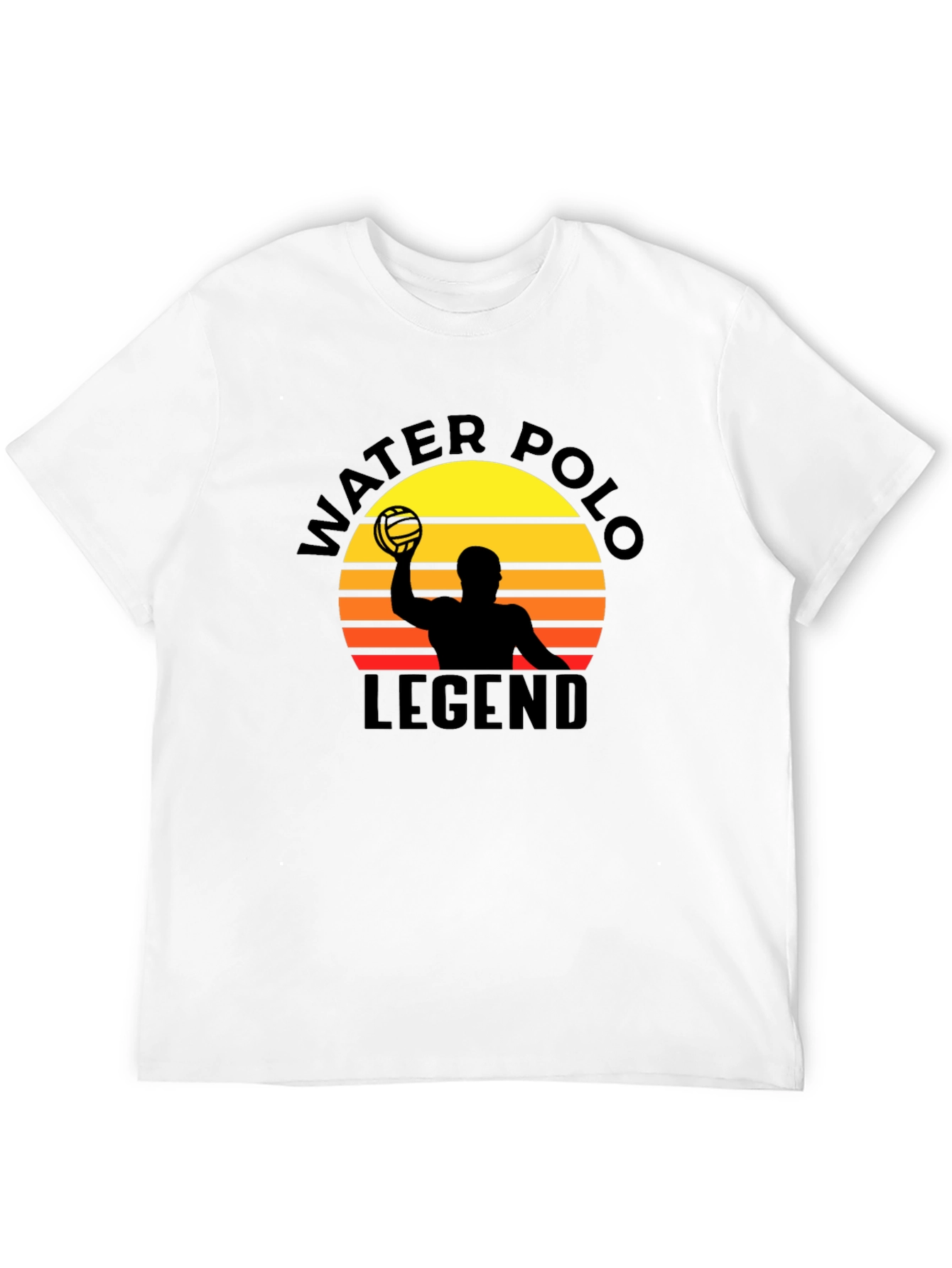 Black Water Polo Legend Graphic Tee - Sunset Design view 12