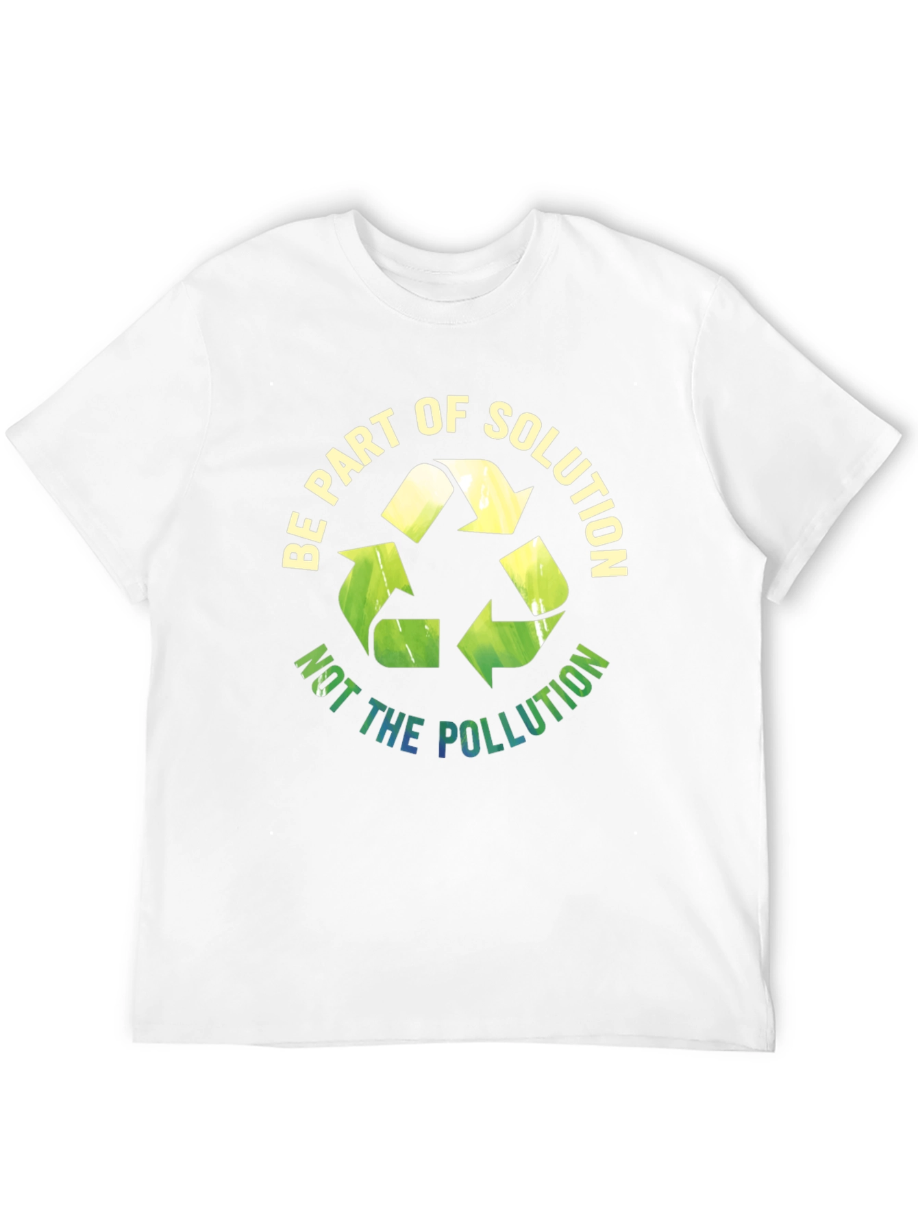 Black Eco-Friendly 'Be Part of Solution' Graphic Tee view 12
