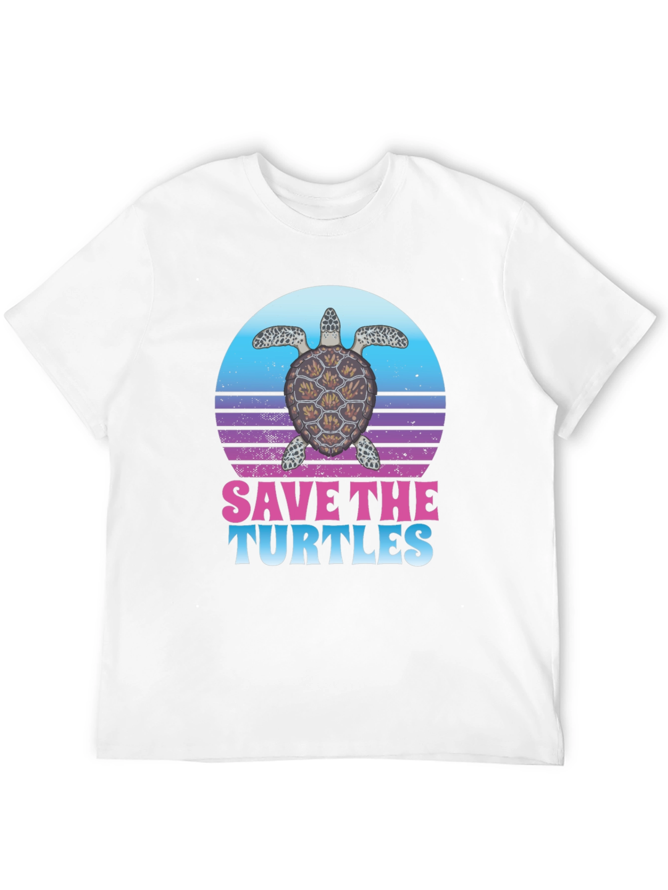 Black Save the Turtles Graphic T-Shirt view 12