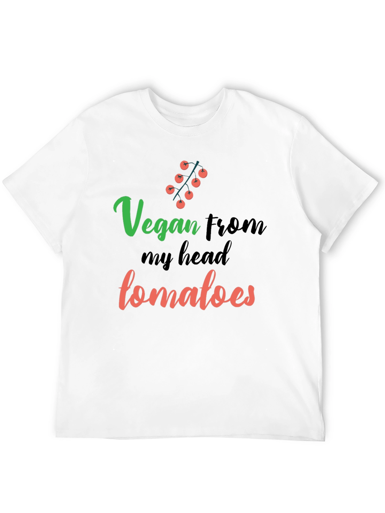 Vegan From My Head Tomatoes Graphic T-Shirt - 12