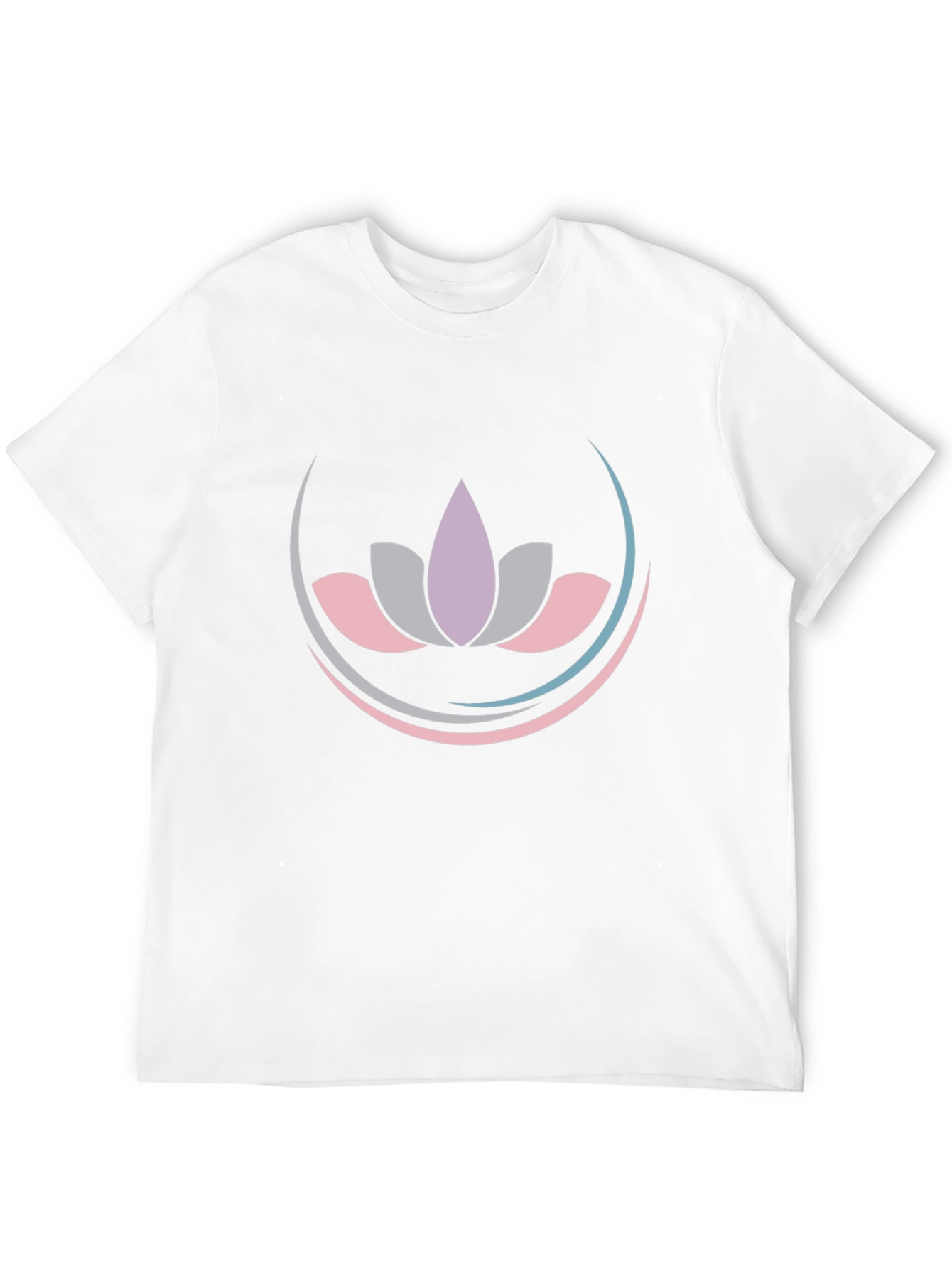 Black Lotus Flower Graphic Tee - Black Cotton Blend Shirt view 12