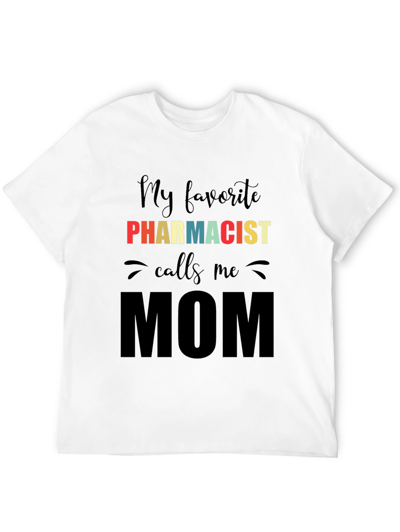 Black Pharmacist Mom Graphic T-Shirt - Unisex Black Tee view 12