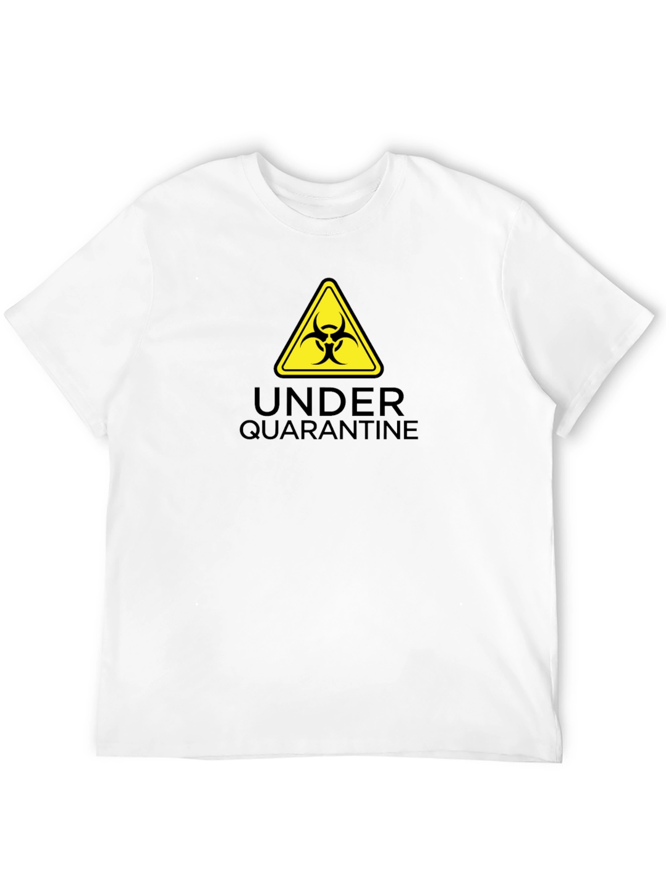 Black Under Quarantine Biohazard T-Shirt - Unisex view 12