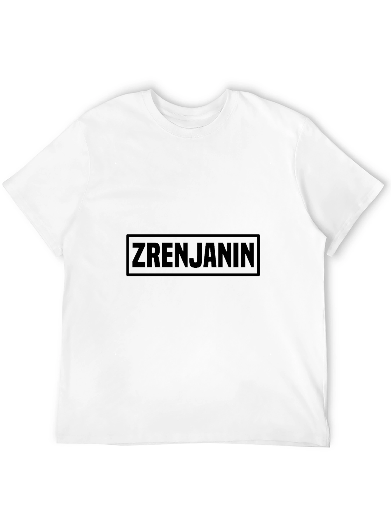 Black Zrenjanin Black Graphic Tee - Men's Short Sleeve T-Shirt view 12