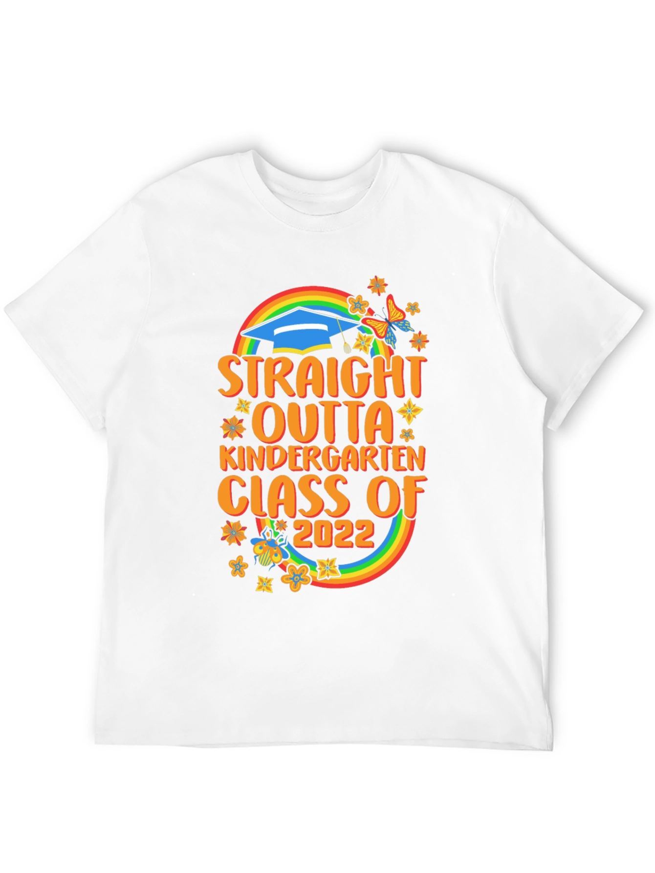 Black Straight Outta Kindergarten Class of 2022 Graduation T-Shirt view 12