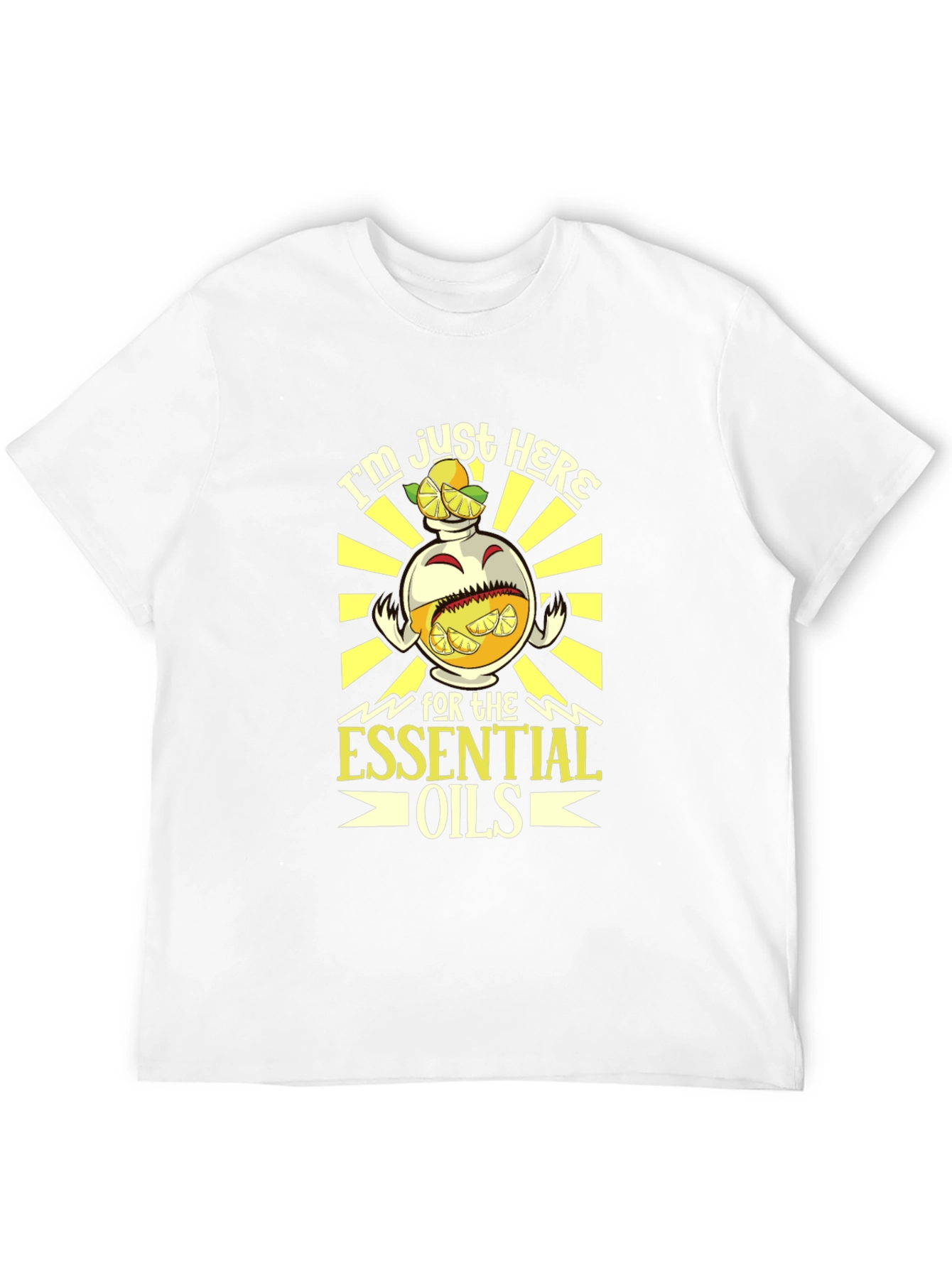 Black Essential Oils Graphic Tee - Black Cotton Blend view 12