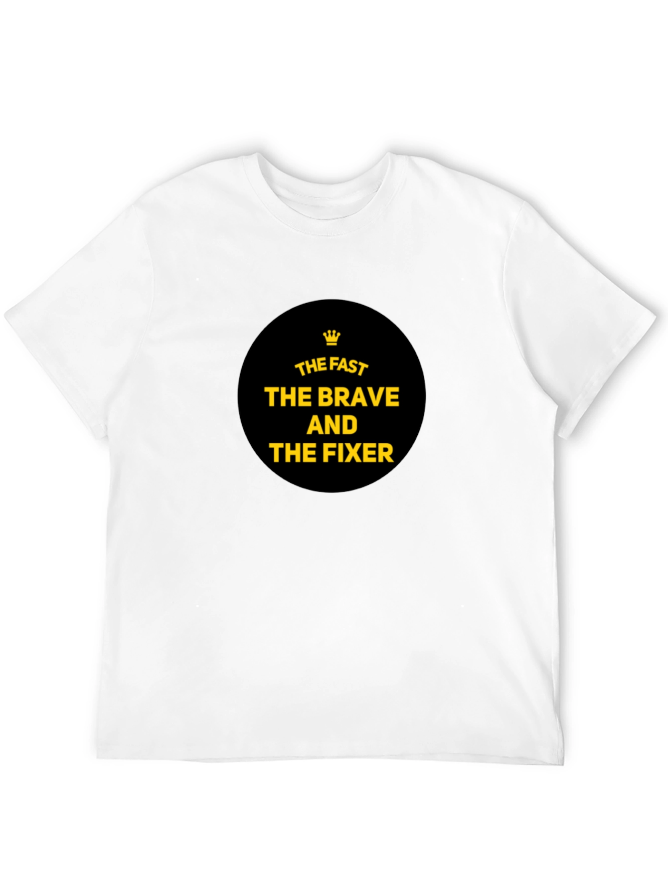 Black The Fast, The Brave, The Fixer T-Shirt - Black Cotton Tee view 12
