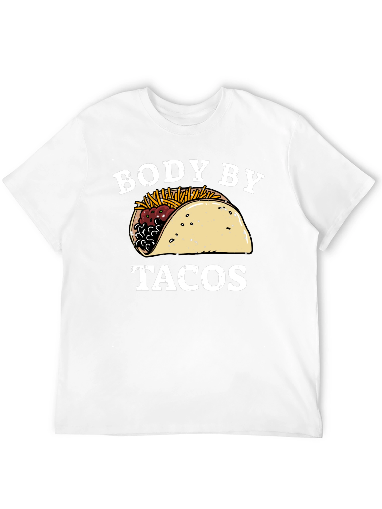 Black Body By Tacos Graphic Tee - Unisex Black T-Shirt view 12