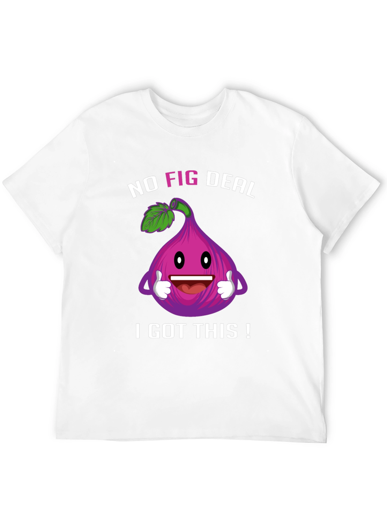 Black Funny No Fig Deal T-Shirt view 12