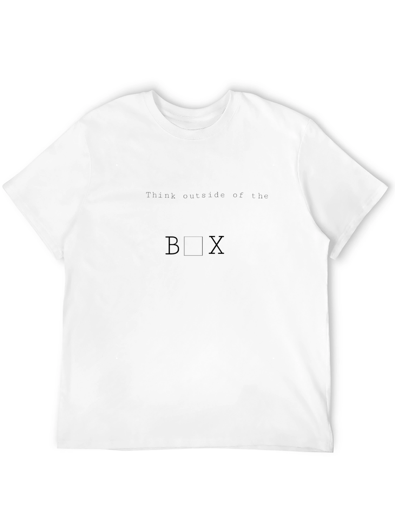 Black Think Outside the Box Graphic T-Shirt view 12
